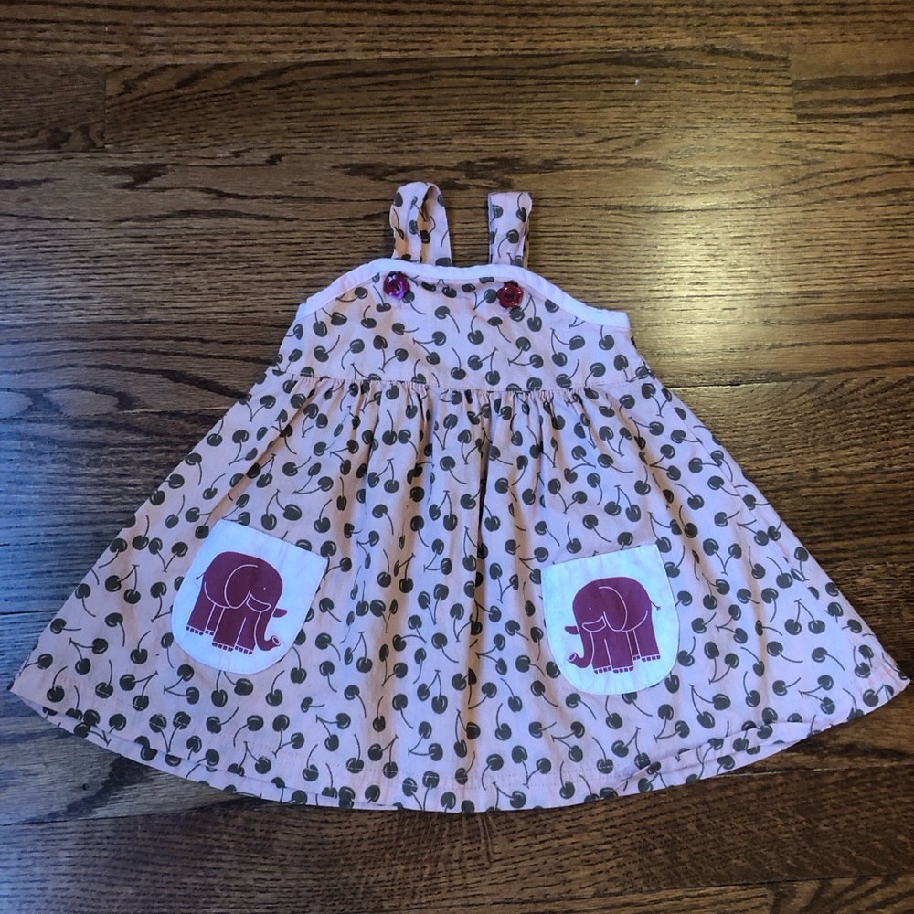 Elephant and Cherry Dress